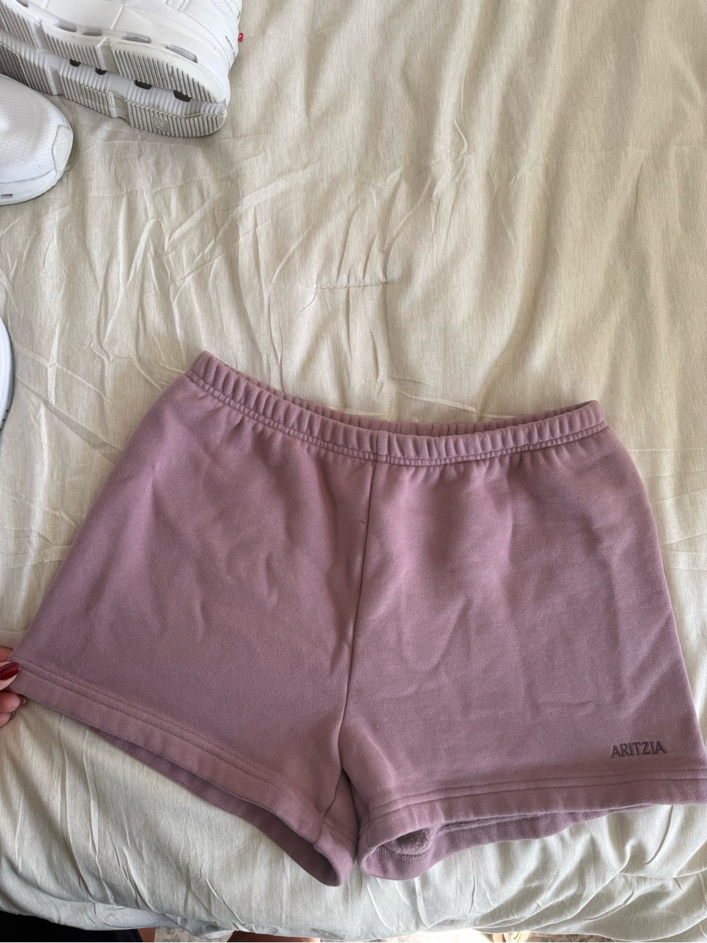 Aritzia Cozy Sweatfleece Perfect Hi-Rise Mini Short